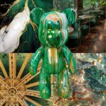 DARK GREEN + GOLD + WHITE